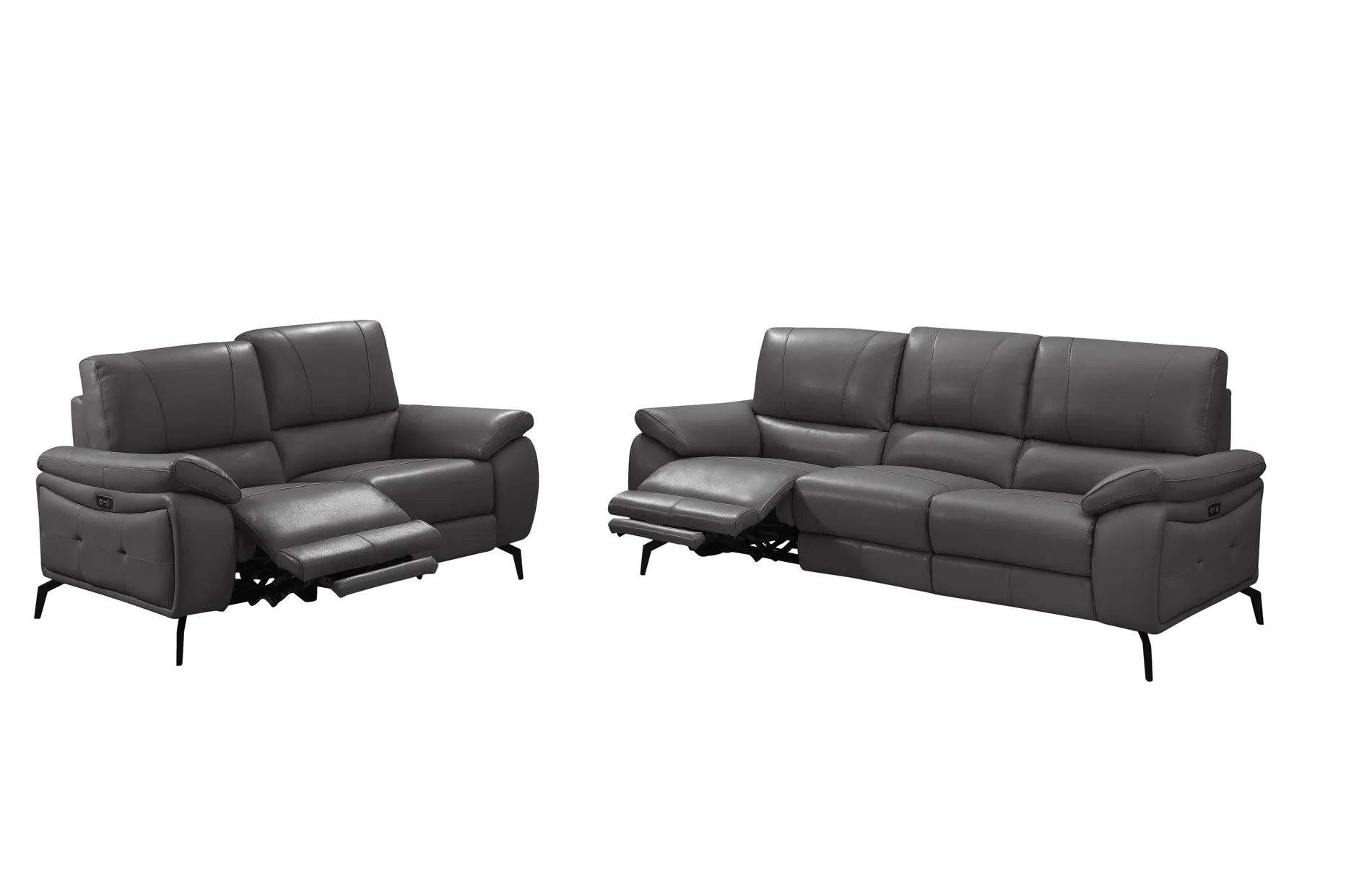 2934 Dark Grey W/ Electric Recliners Set