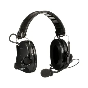 3M PELTOR SwatTac V Headset MT20H682FB-47 SV, Foldable, Single Lead, Standard Dynamic Mic, NATO Wiring, Black