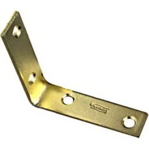 4-Pk., 3 x .75-In. Brass Corner Iron