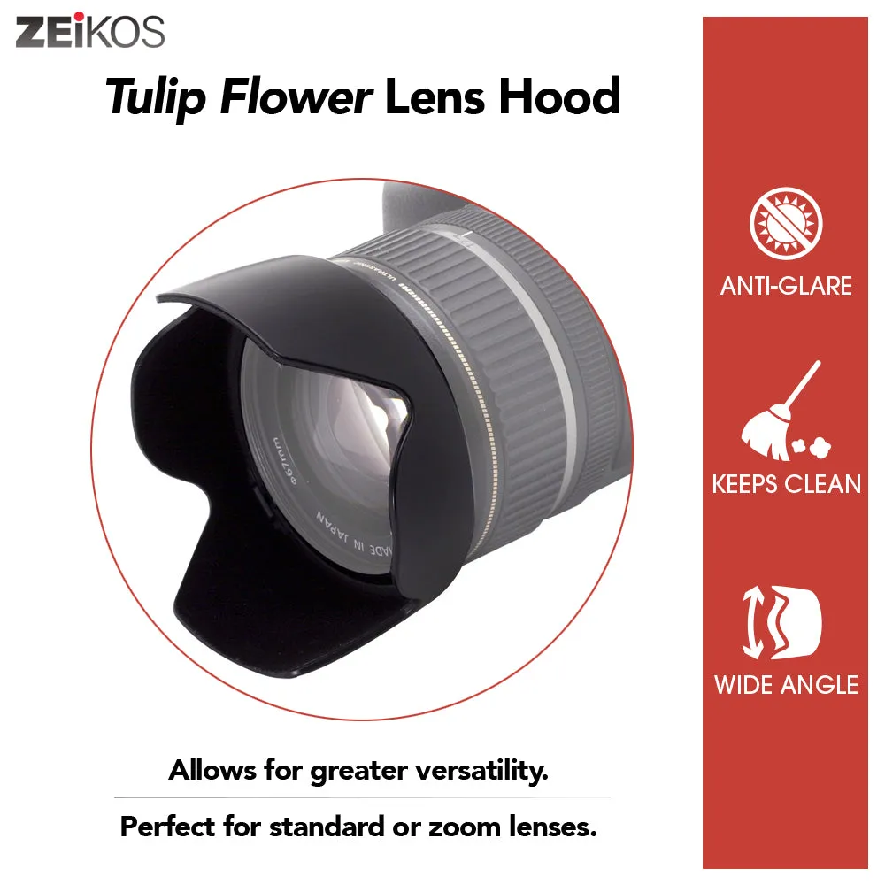 52MM Tulip Flower Professional Lens Hood