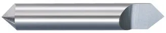 723-125300: 1/8 in. Dia., 3 in. Overall Length, Carbide Conical Engraving Cutter; 30 Deg., Double End, BRIGHT, USA