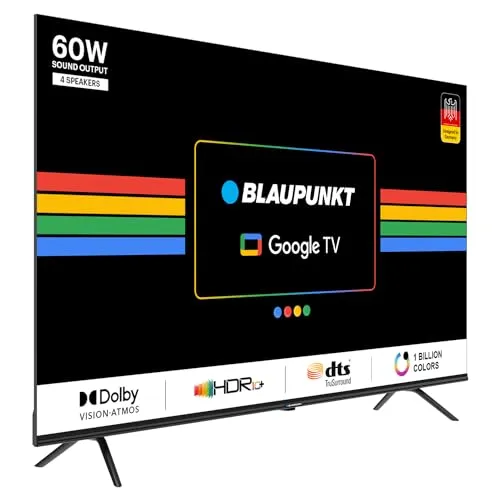 Blaupunkt 126 cm (50 inches) Cyber Sound G2 Series 4k Ultra HD LED Google TV 50CSGT7022 (Black)