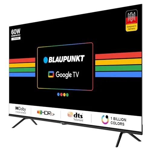 Blaupunkt 126 cm (50 inches) Cyber Sound G2 Series 4k Ultra HD LED Google TV 50CSGT7022 (Black)