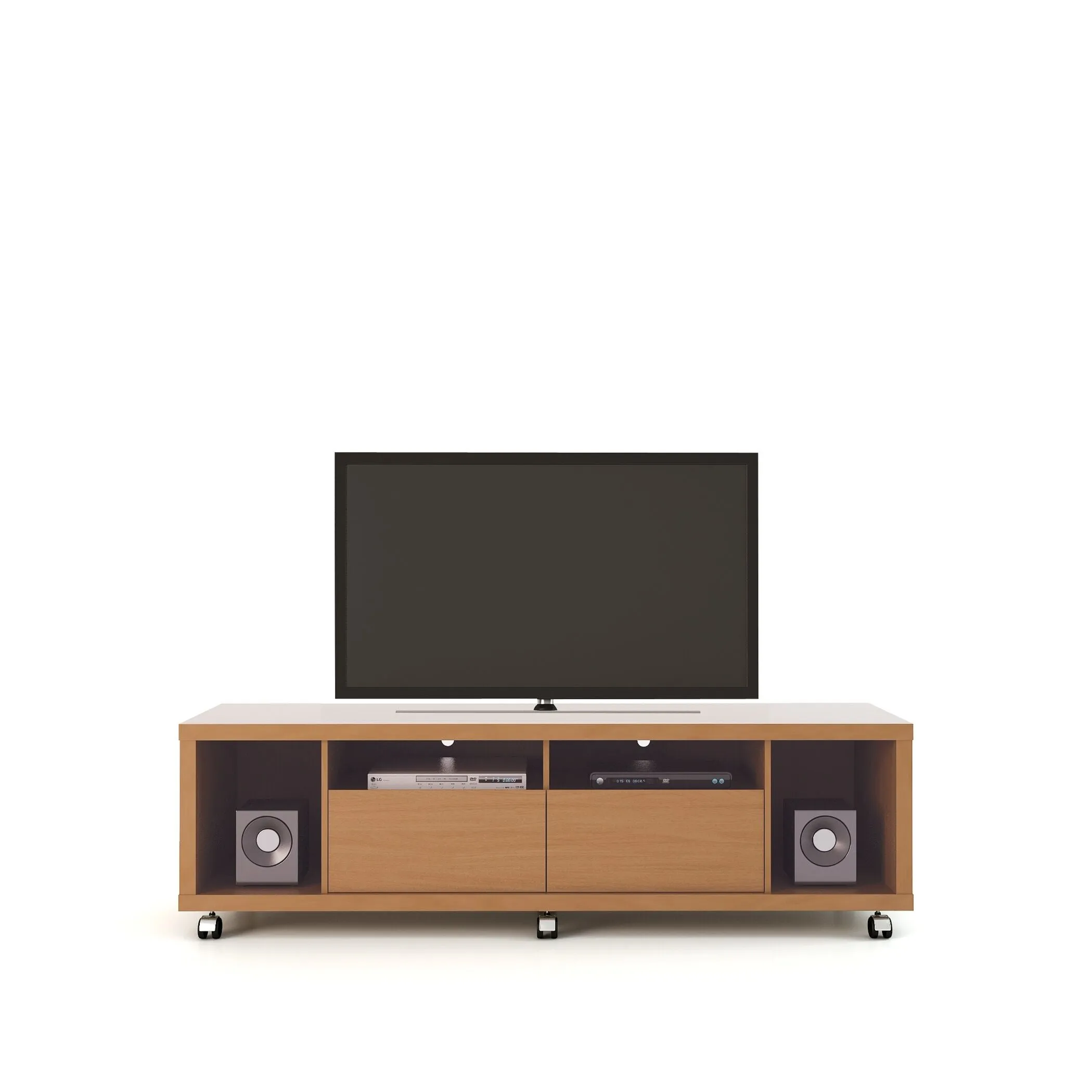 Cabrini TV Stand 1.8 in Maple Cream and Nude