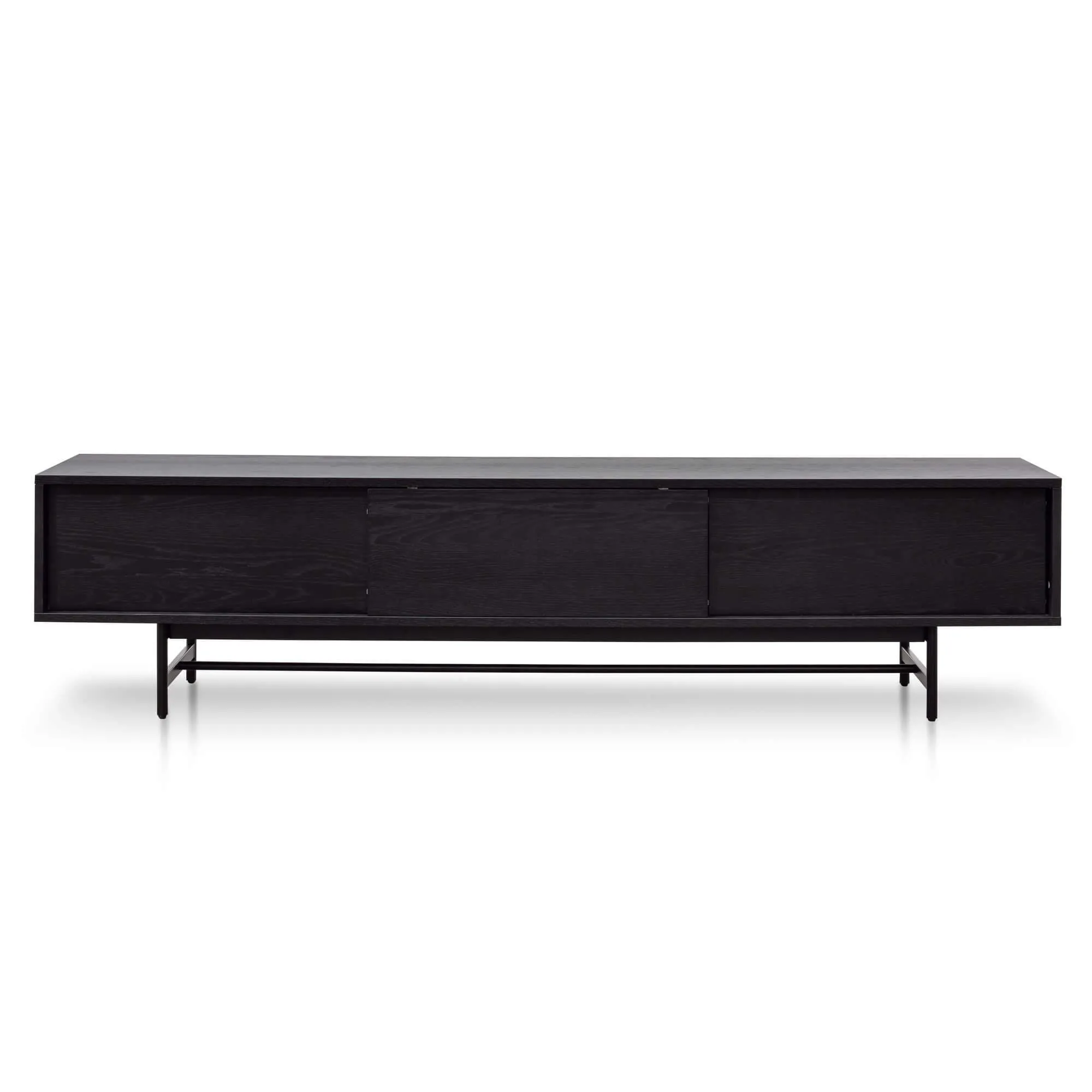 Calibre 2.1m Wooden Entertainment TV Unit - Full Black