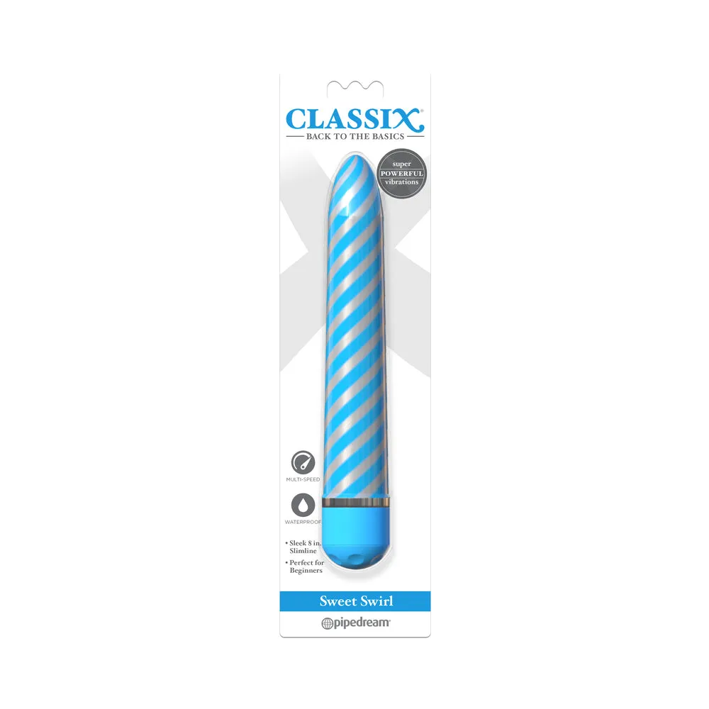 Classix Sweet Swirl Vibrator - Blue