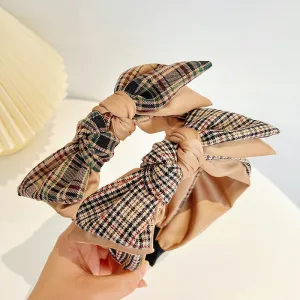 College Style Headband French Vintage Side Bow Headband Go Out With Sponge Headband R547