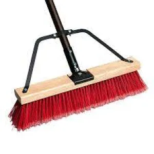 Combination Push Broom 24 in C/W Handle And Brace