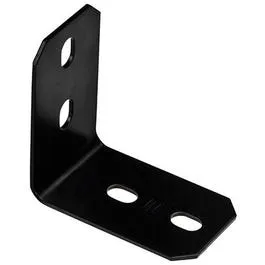 Corner Brace, Black Steel, 4.9-In.