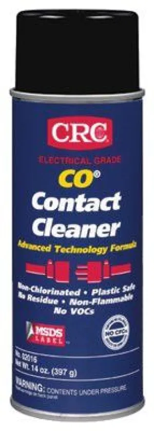 CRC 02016 CO Contact Cleaners, 16 oz Aerosol Can (12 Cans)