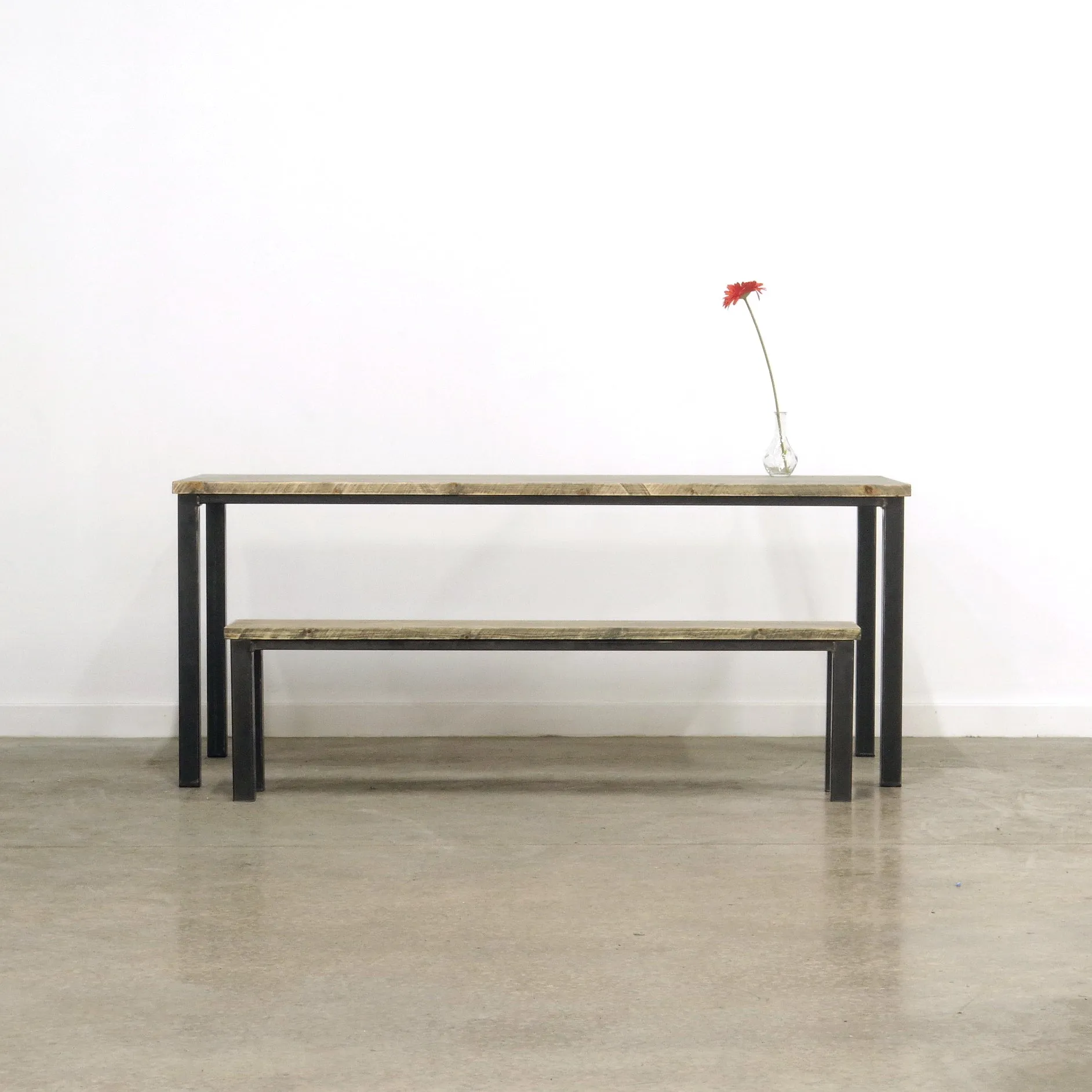 Dining Table Nº 0 - Gun Metal / Pine