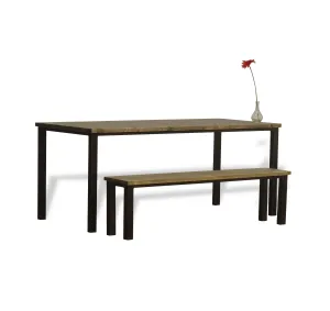 Dining Table Nº 0 - Gun Metal / Pine