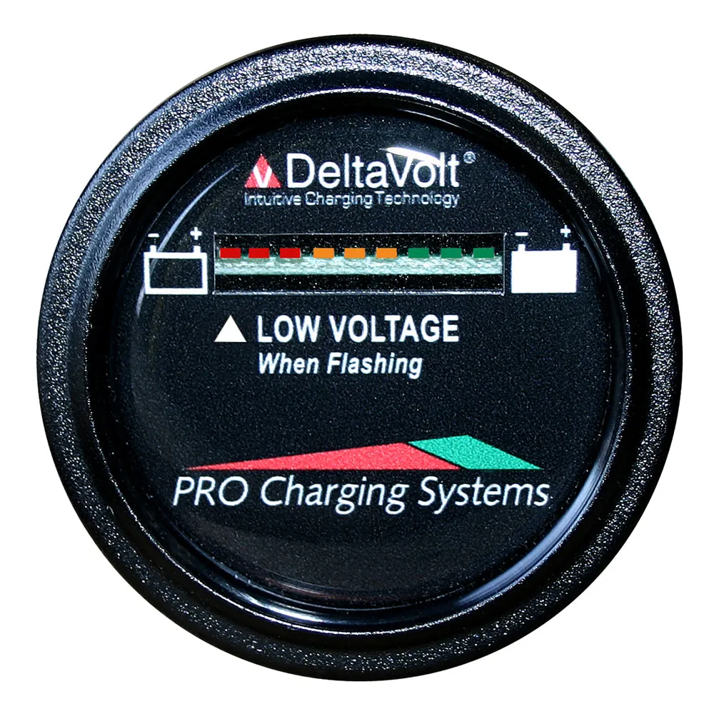 Dual Pro Battery Fuel Gauge - DeltaView? Link Compatible - 36V System (3-12V Batteries, 6-6V Batteries)