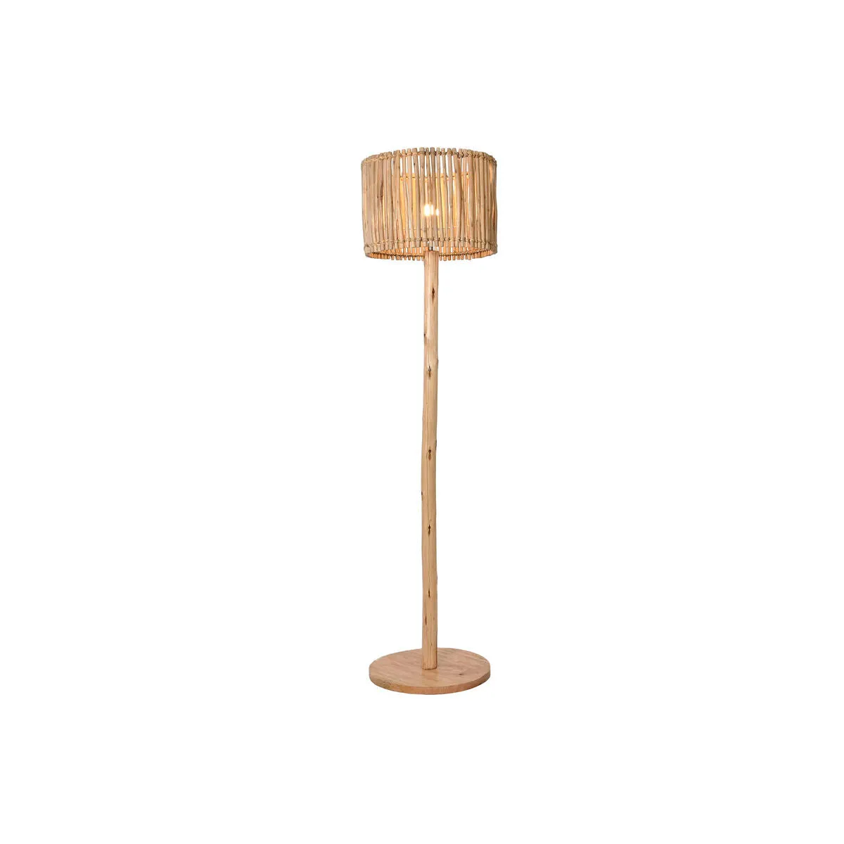 Floor Lamp Home ESPRIT Natural Jute Eucalyptus wood 50 W 220 V 40 x 40 x 150 cm