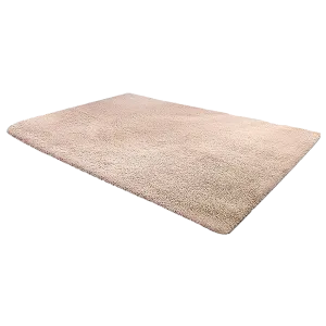 Floor Rug Large Shaggy - 230 x 200cm - Beige