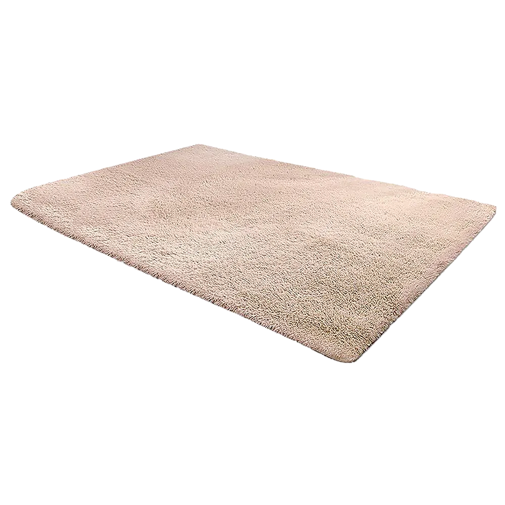 Floor Rug Large Shaggy - 230 x 200cm - Beige