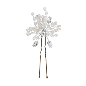 Flora Pearl and Crystal Bridal Hair Pin