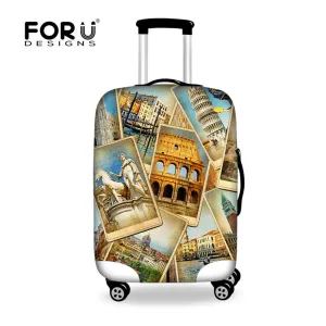 FORUDESIGNS Brand Luggage Protector Suitcase Cover European American Style Travel Accessories Elastic Travel Luggage Cover