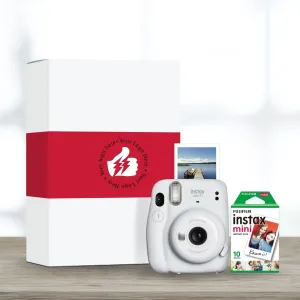 FujiFilm Instax Mini 11 Instant Camera w/ 10 Count Film Ice White