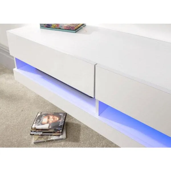 Galicia 120cm Wall Tv Unit With LED White