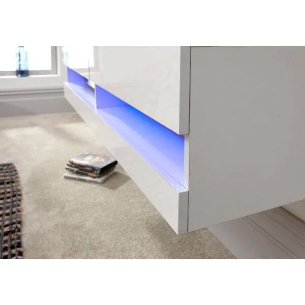 Galicia 120cm Wall Tv Unit With LED White