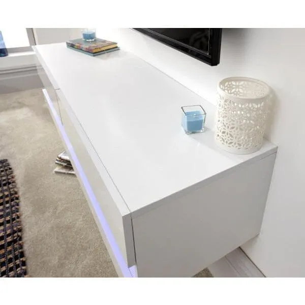 Galicia 120cm Wall Tv Unit With LED White