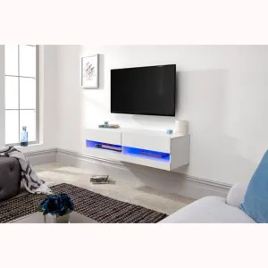 Galicia 120cm Wall Tv Unit With LED White