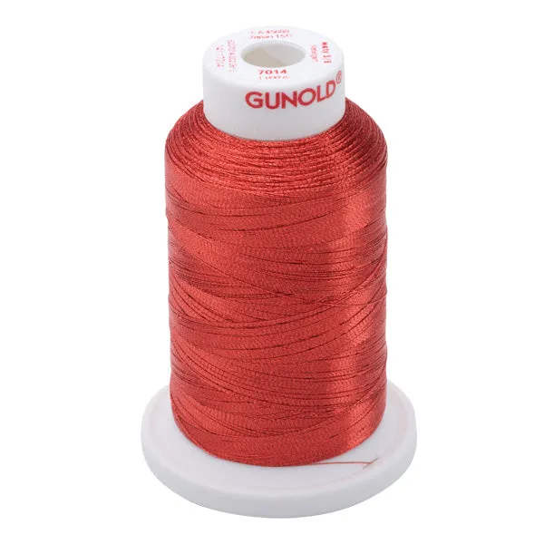 Gunold Embroidery Thread - METY 5/2 - 1000m - 7014 - Christmas Red