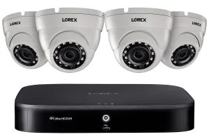 Home Security System with 4K DVR, Four 1080p Outdoor Metal Cameras, 1TB Hard Drive, 130ft Night Vision