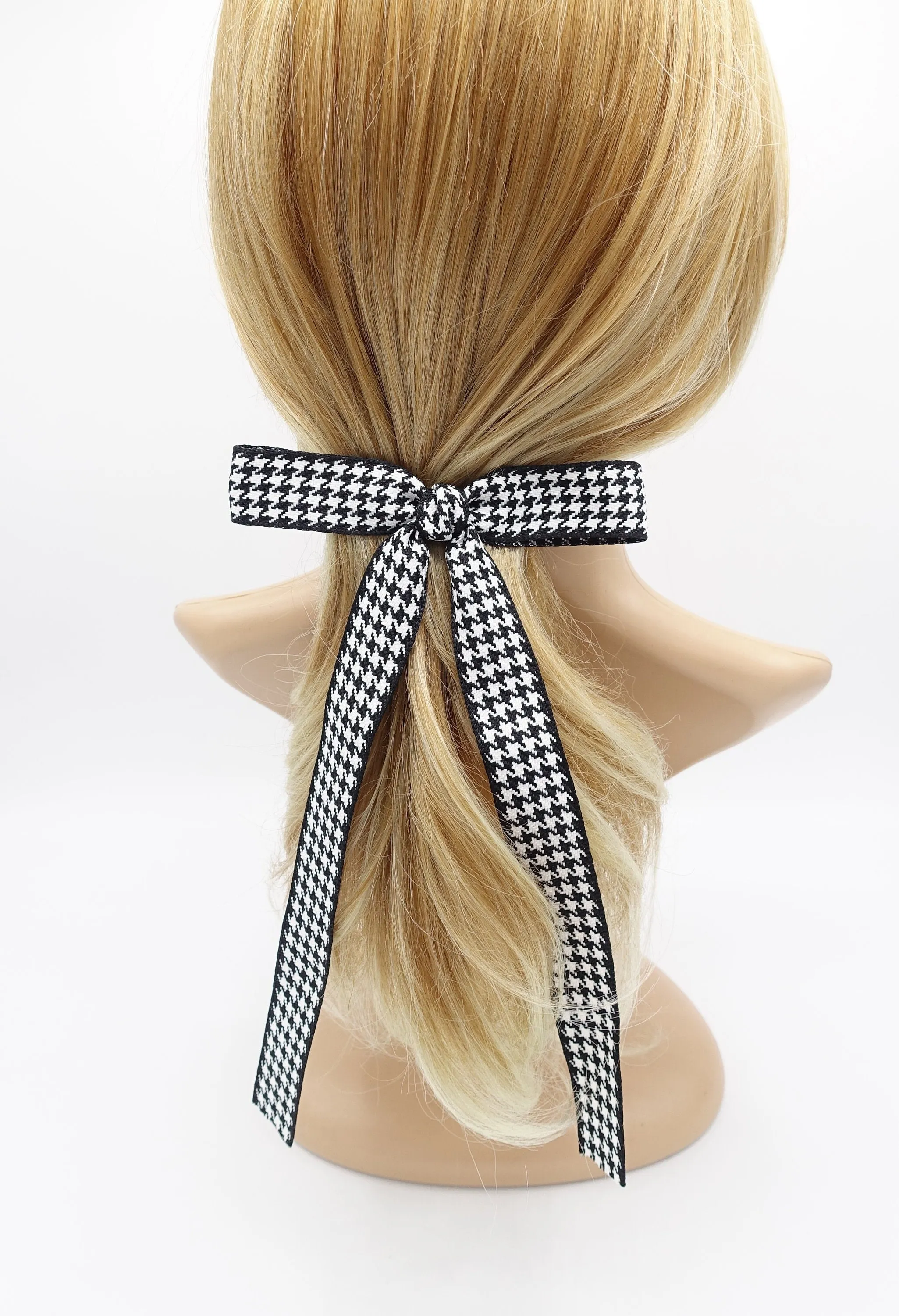 houndstooth hair bows for women