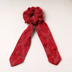 Ikat Weave Cotton Elastic Rubber Band/Scrunchie Tie