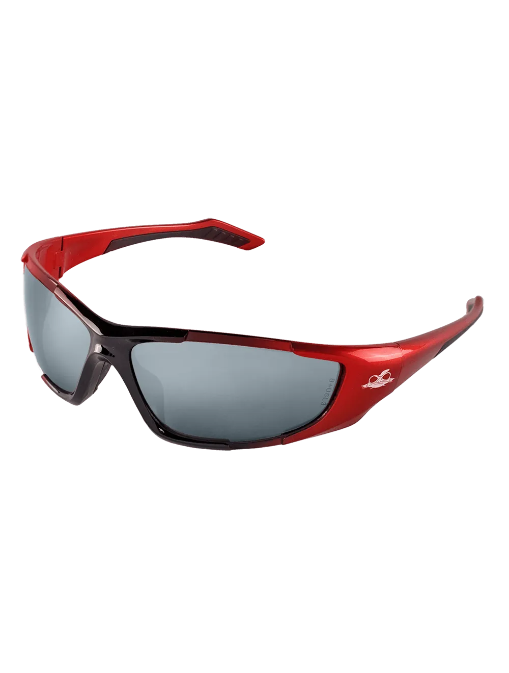 Javelin™ Silver Mirror Lens, Black to Orange Frame Safety Glasses - LIMITED STOCK - BH12137