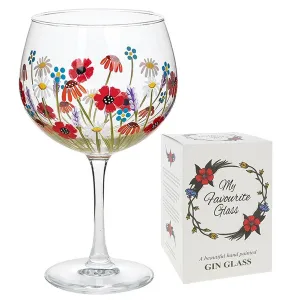 Jennifer McAteer 22cm Poppy Meadow Gin Glass