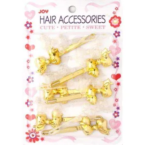 Joy Ribbon Barrette II 12ct Assorted Gold