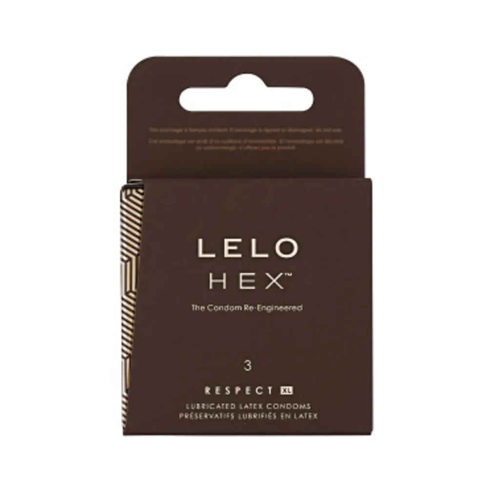 Lelo Hex  Respect Xl Condoms 3-pack