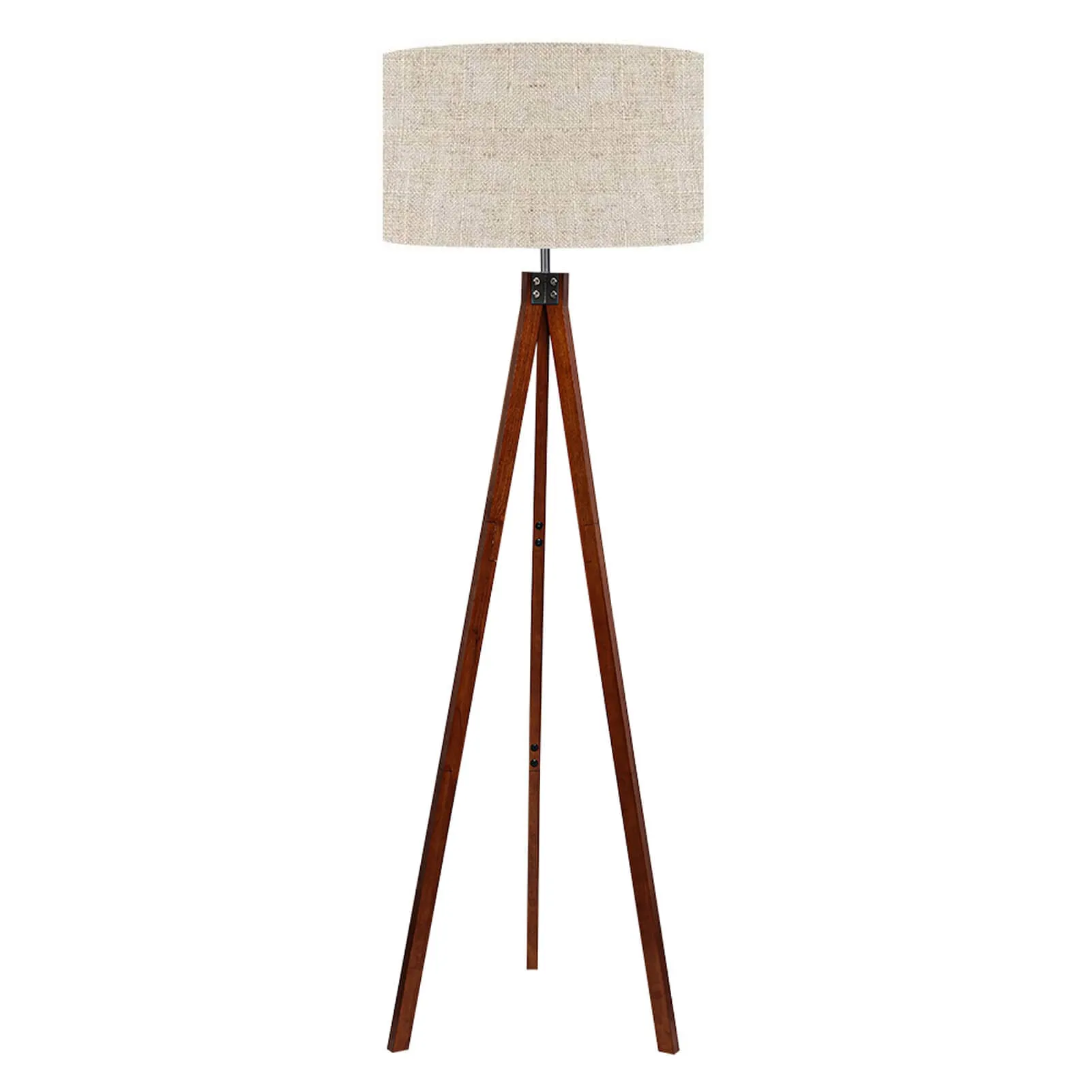 Lepower-tec Wooden Tripod Floor Lamp with 3 Leg