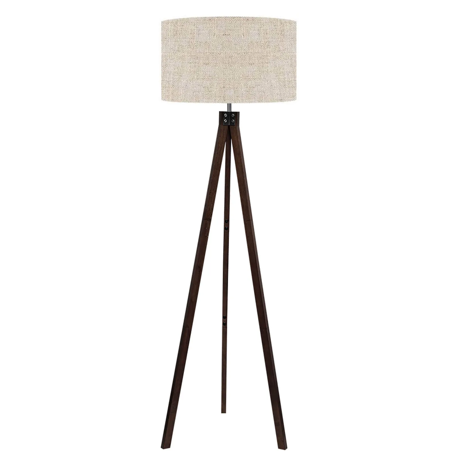 Lepower-tec Wooden Tripod Floor Lamp with 3 Leg