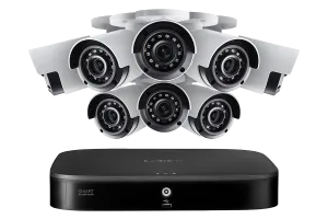 Lorex 8-Channel 4K Security System with 8 Outdoor Cameras Featuring Smart Motion Detection and Color Night Vision