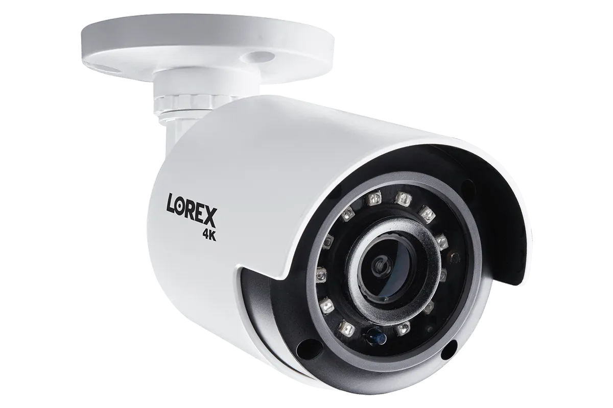 Lorex 8-Channel 4K Security System with 8 Outdoor Cameras Featuring Smart Motion Detection and Color Night Vision