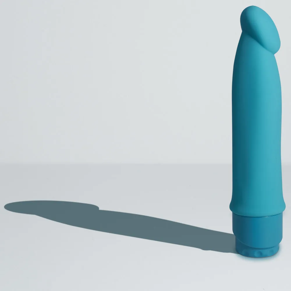 Luxe By Blush® | Purity Blue 7.5-Inch Long Vibrating Dildo