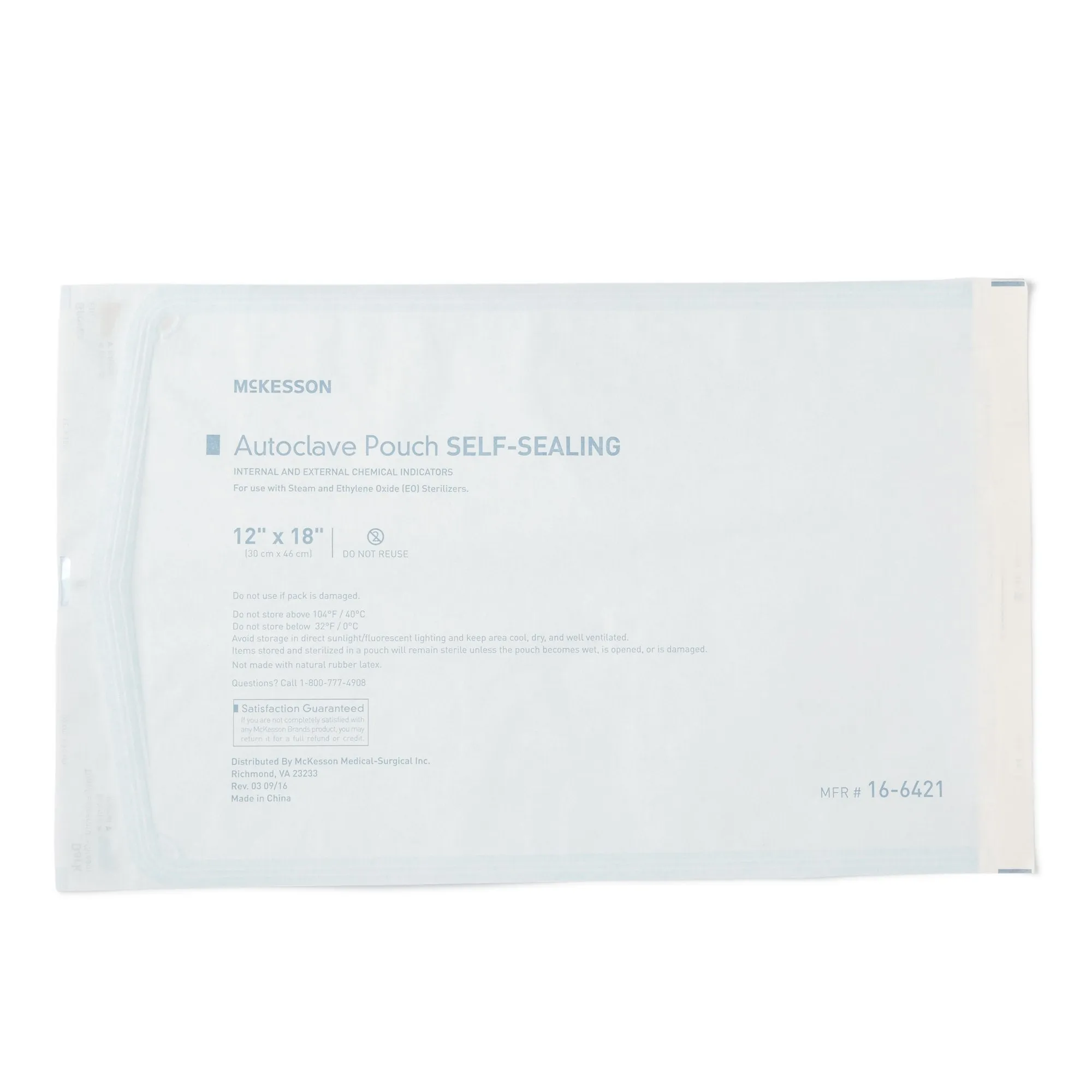 McKesson Sterilization Pouch, 12 x 18 Inch