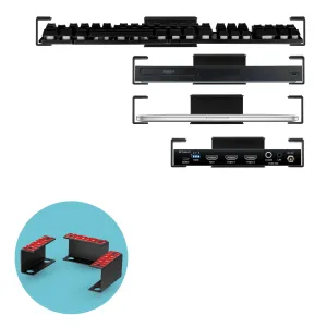 Metal Under Desk Laptop Holder, Mount For Devices like Laptops, Macbooks Surface Keyboard Routers Modems Cable Box Network Switch & More