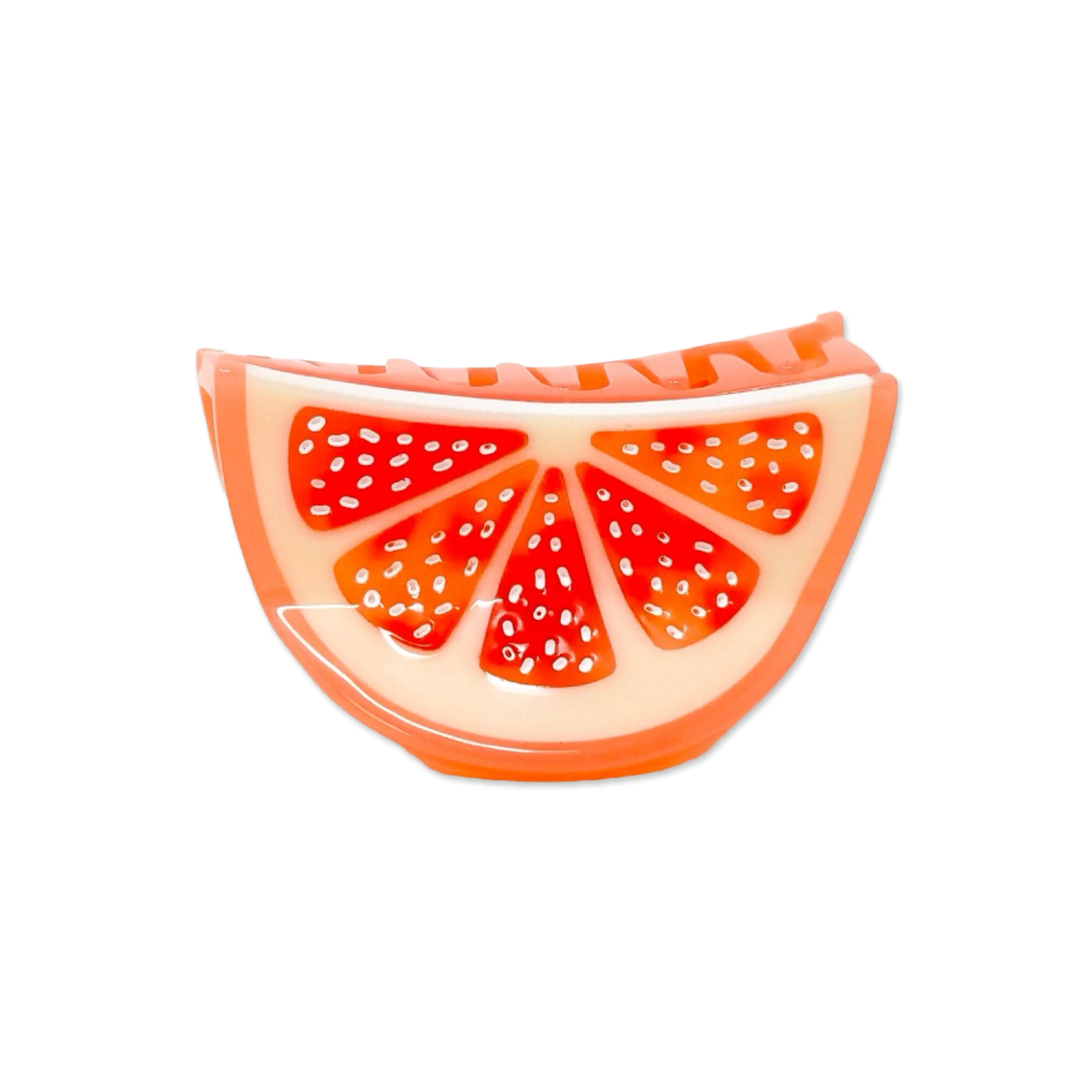 Mini Grapefruit Slice Hair Claw Clip