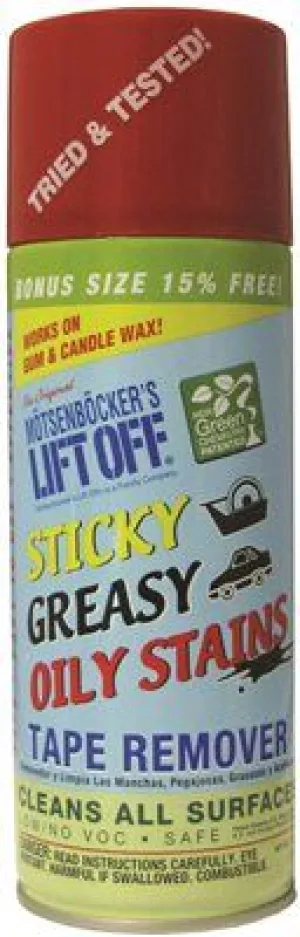 Motsenbockers Lift Off  Sticky Oily & Greasy Stains & Tape Remover 11 Oz