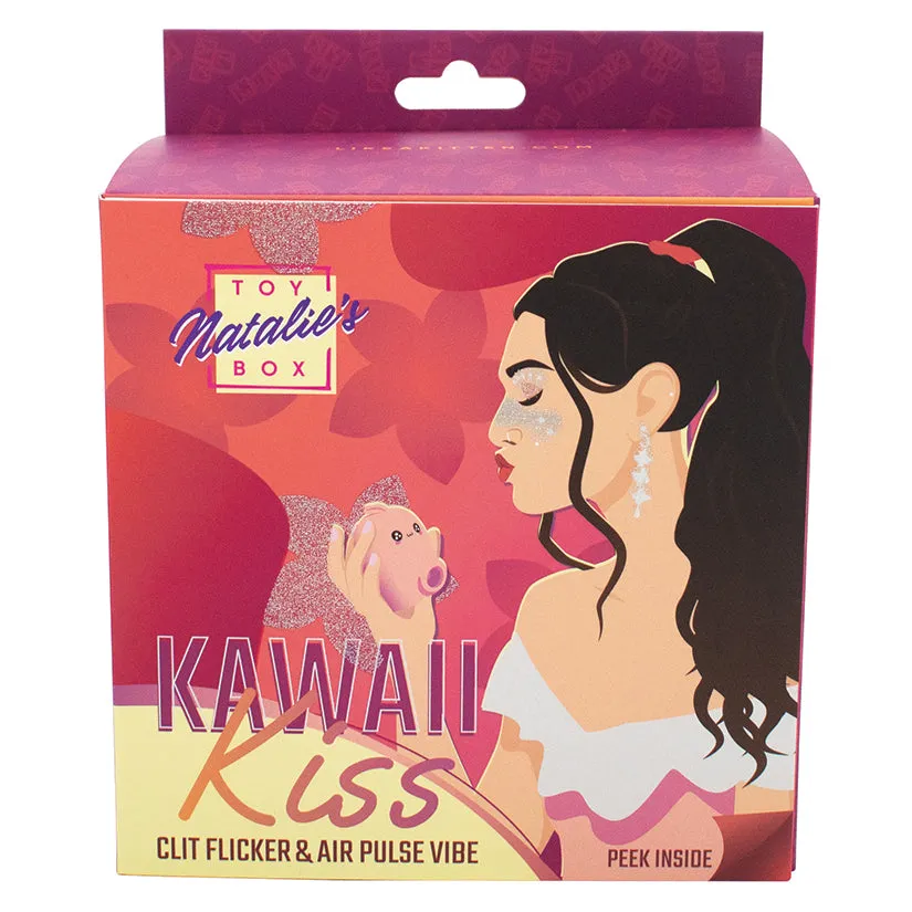 Natalie's Toy Box Kawaii Kiss Clit Flicker & Air Stimulator - Pink