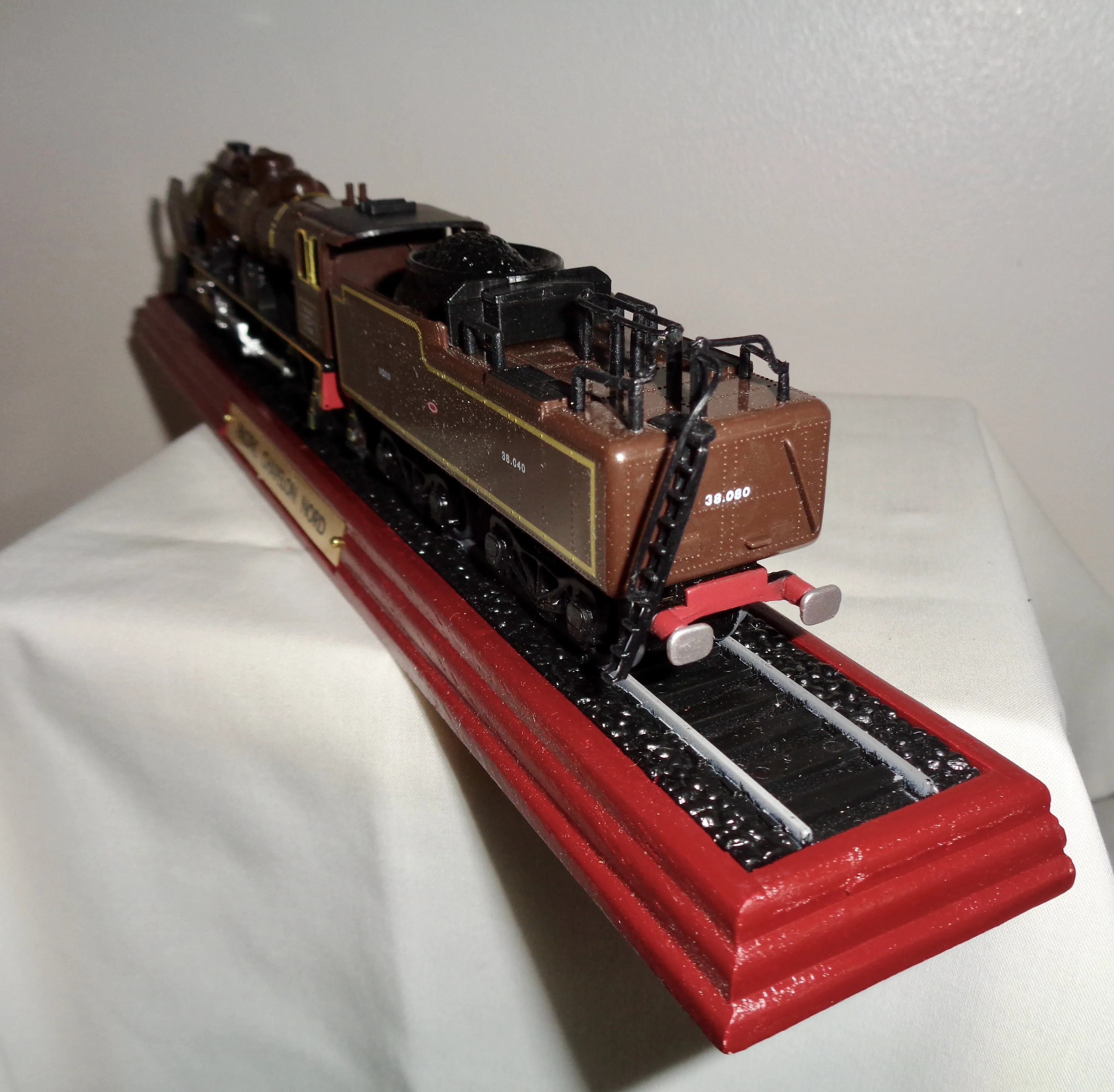 OO Gauge Model Train Pacific Chapelon Nord on Wooden Plinth