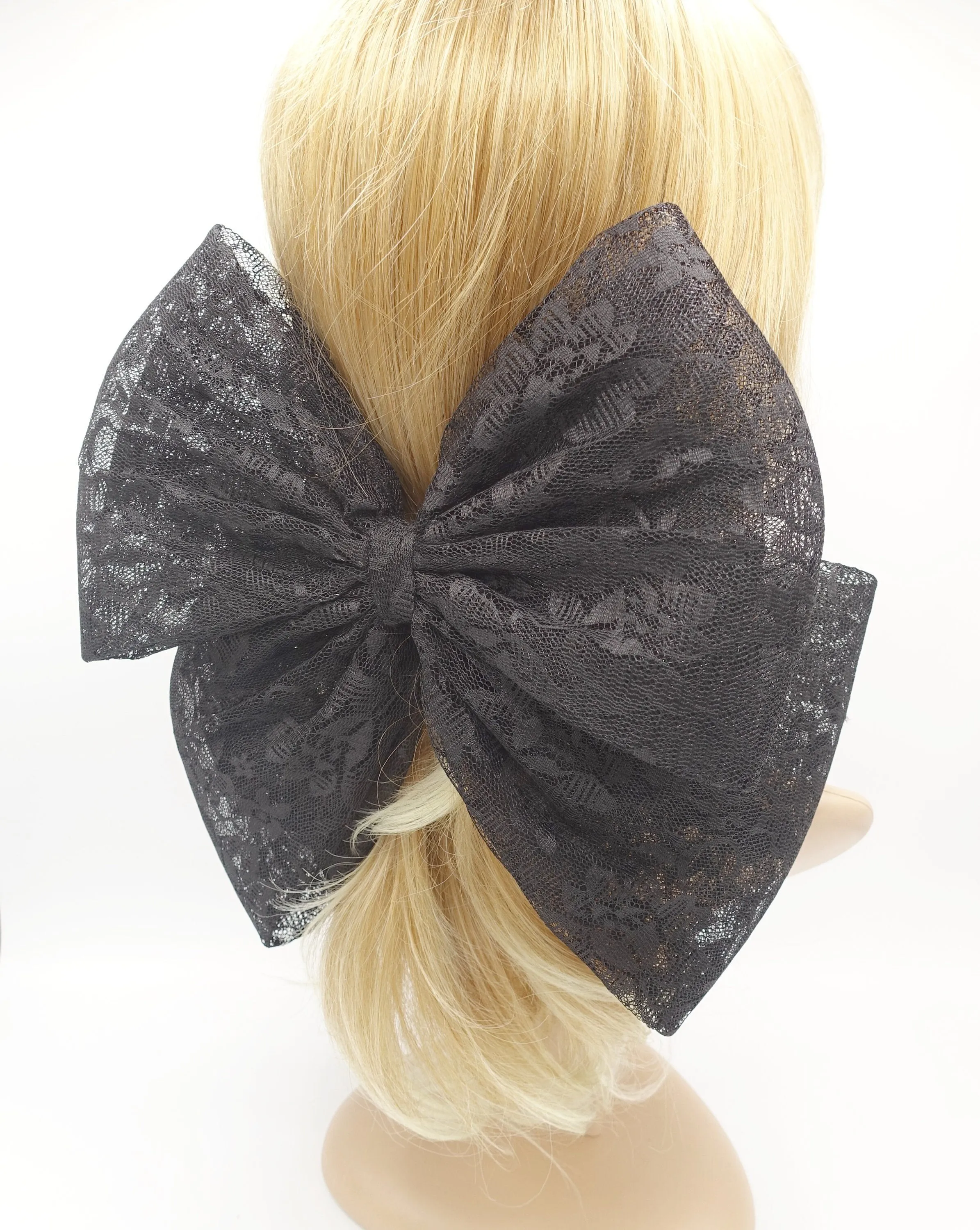 patterned Jumbo bow event cosplay hair accessory for women