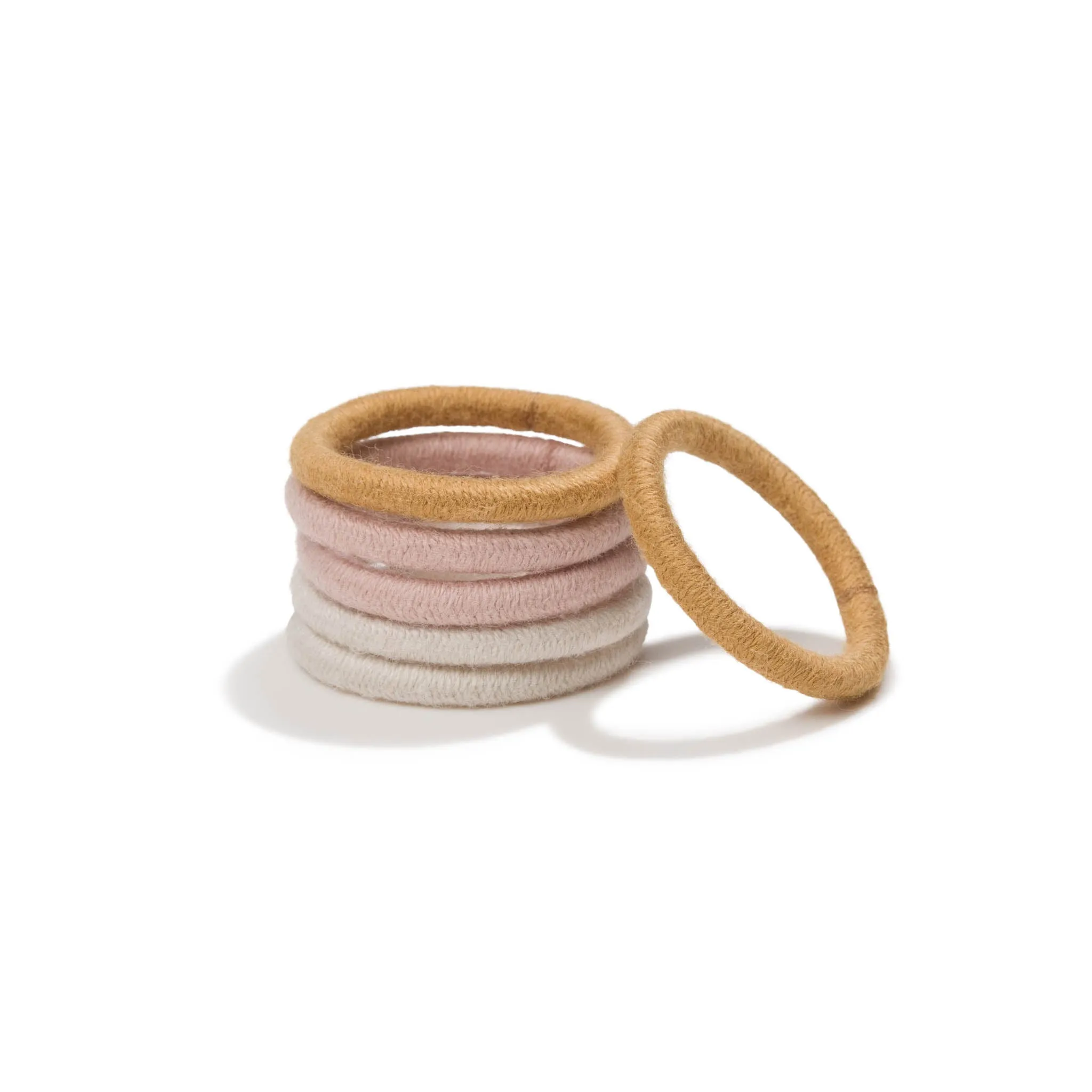 Plastic-Free Mini Round Hair Ties (6 pack)