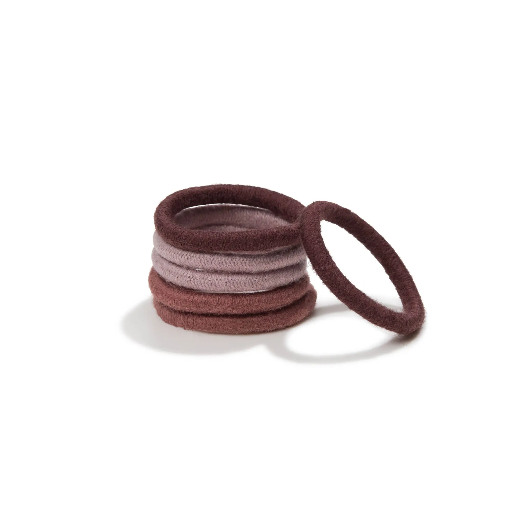 Plastic-Free Mini Round Hair Ties (6 pack)