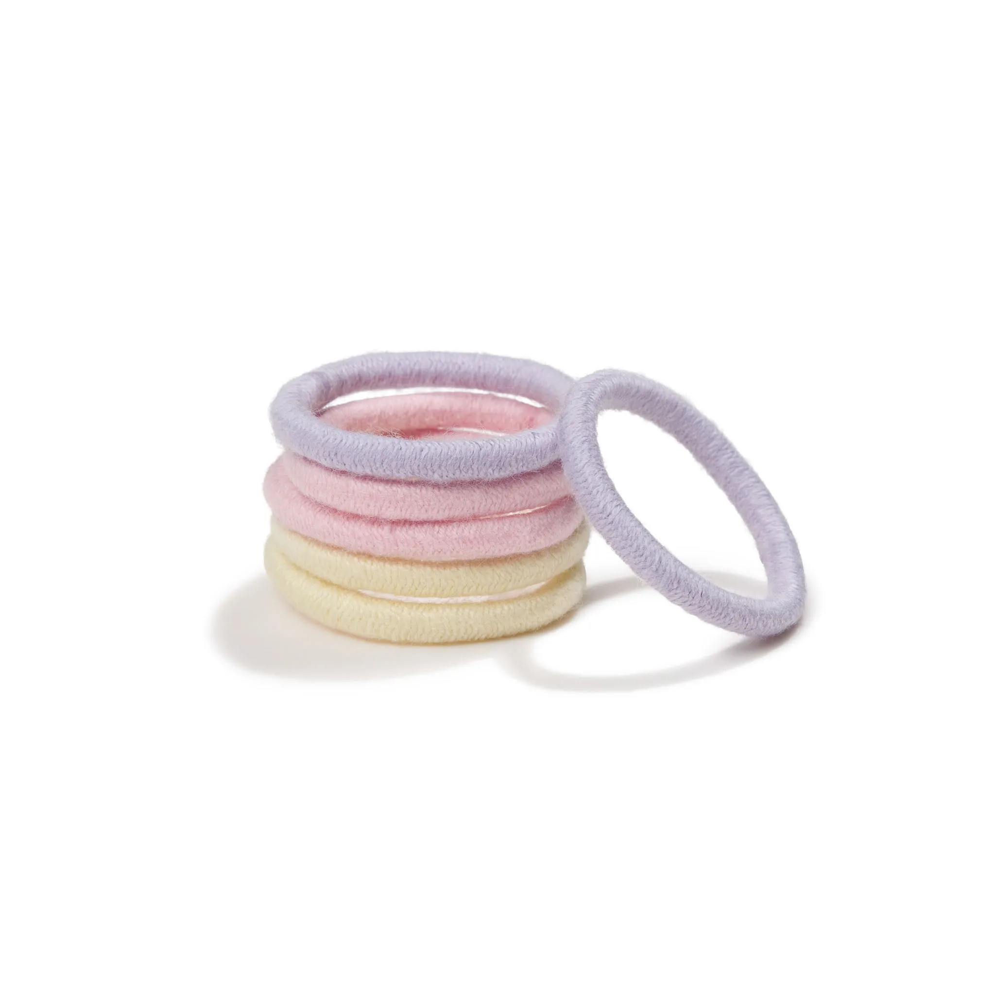 Plastic-Free Mini Round Hair Ties (6 pack)